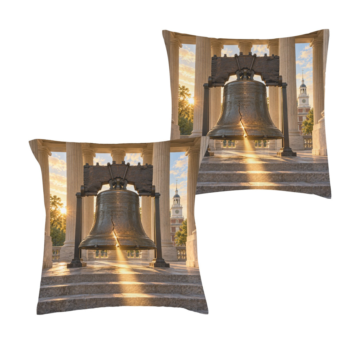 Liberty Bell Courthouse Still Life 16 x 16 in Envelope Pillow Case