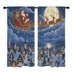 Santa Sky Sled 52 x 84 in Window Curtain Set