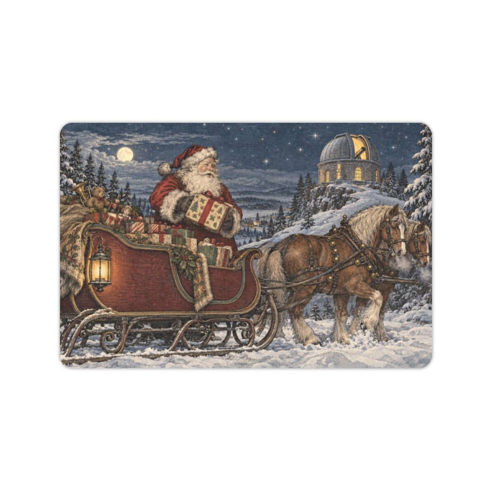 Santa at the Observatory 23.6 x 15.7 in Doormat