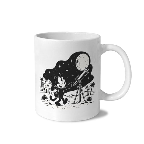 Felix Moonwalk Desert Observatory 11 oz White Ceramic Mug