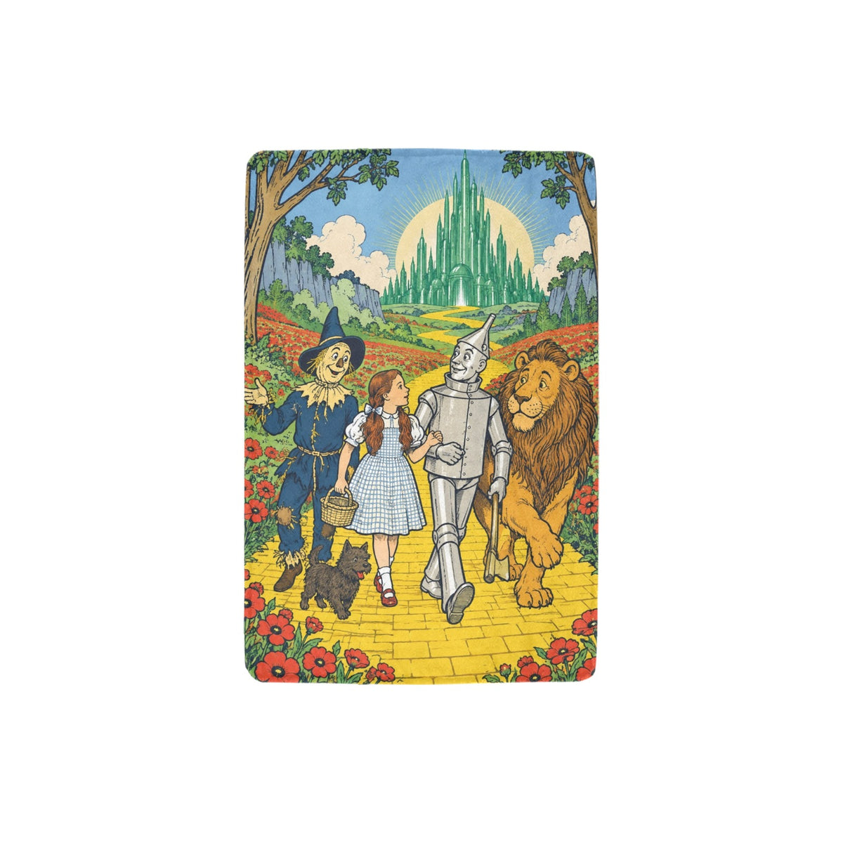 Denslow Emerald Road Companions 32 x 48 in Micro Fleece Blanket
