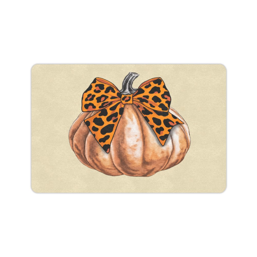 Bow Pumpkin Autumn 23.6 x 15.7 in Doormat