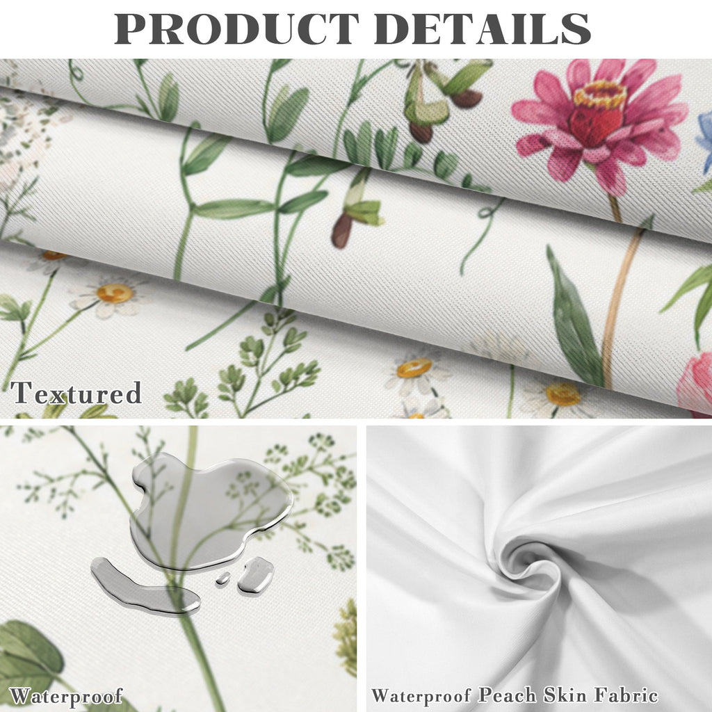 Vintage Wildflower 178cm x 140cm Rectangular Tablecloth 70x55inch (QUE)