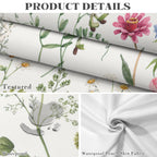 Vintage Wildflower 178cm x 140cm Rectangular Tablecloth 70x55inch (QUE)