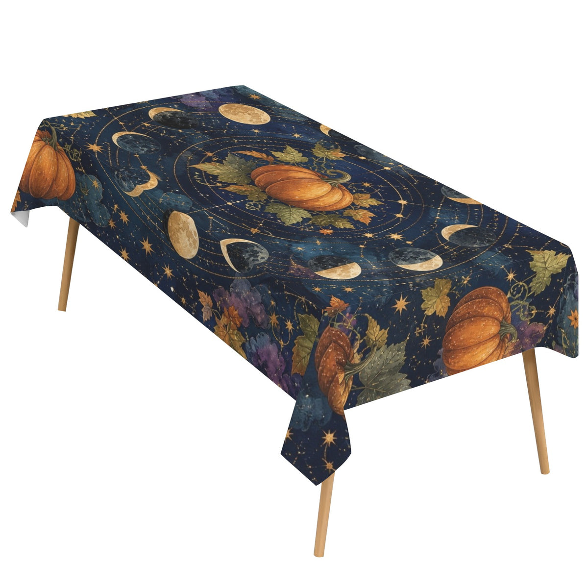 Moon Chart 178cm x 140cm Rectangular Tablecloth 70x55inch (QUE)