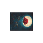 Vamp Romantic Rose Moon Frame Canvas Print 8"x10"