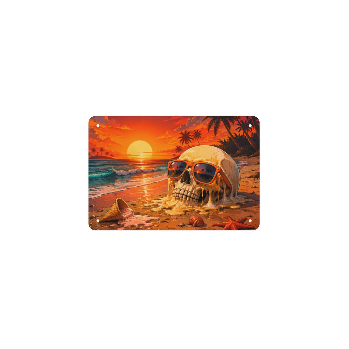 RIP Summer 12 x 8 in Metal Tin Sign