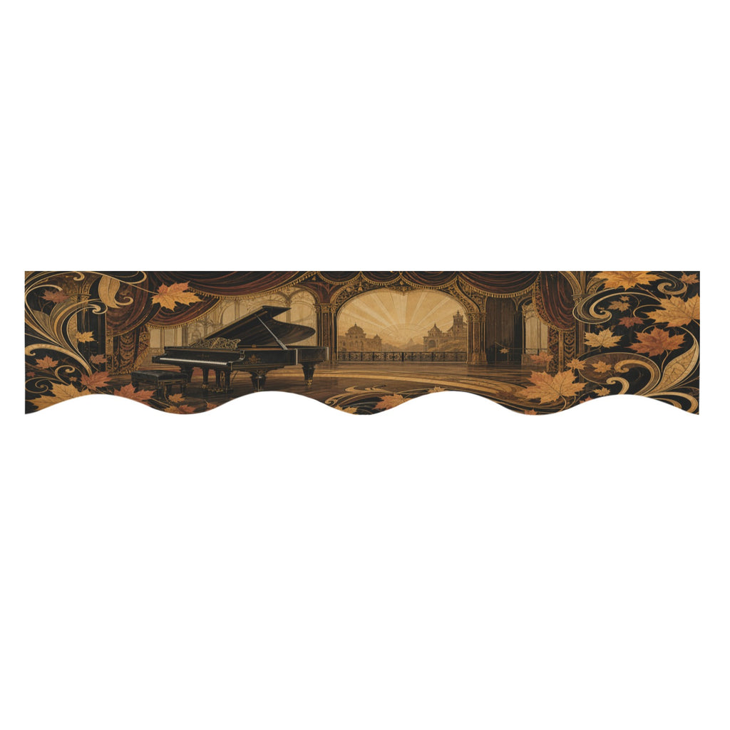 Maple Leaf Piano Stage 200cm x 43.1cm Fireplace Cloth (QUE)