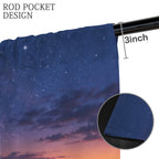 Rushmore Starry Twilight 52 x 84 in Window Curtain Set