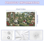 Alice Through a Tea Garden Maze 47 x 24 in Festival Banner