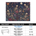 Skeleton Garden 178cm x 140cm Rectangular Tablecloth 70x55inch (QUE)