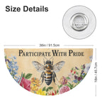 Participate With Pride 36 x 18 in Semi Circle Flag