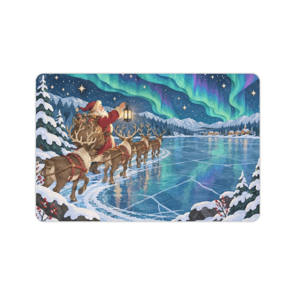 Santa's Aurora Ice Lake 23.6 x 15.7 in Doormat