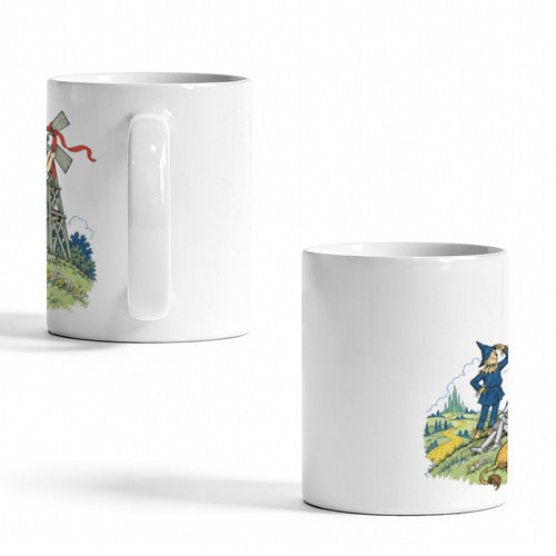 Denslow Dorothy Windmill Ribbon 11 oz White Ceramic Mug