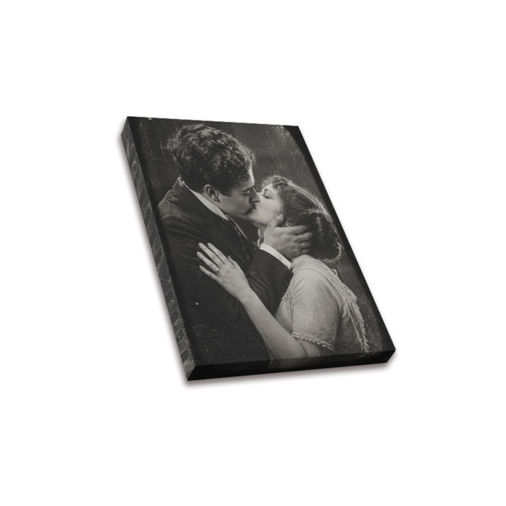 Edison The Kiss Frame Frame Canvas Print 8"x10"