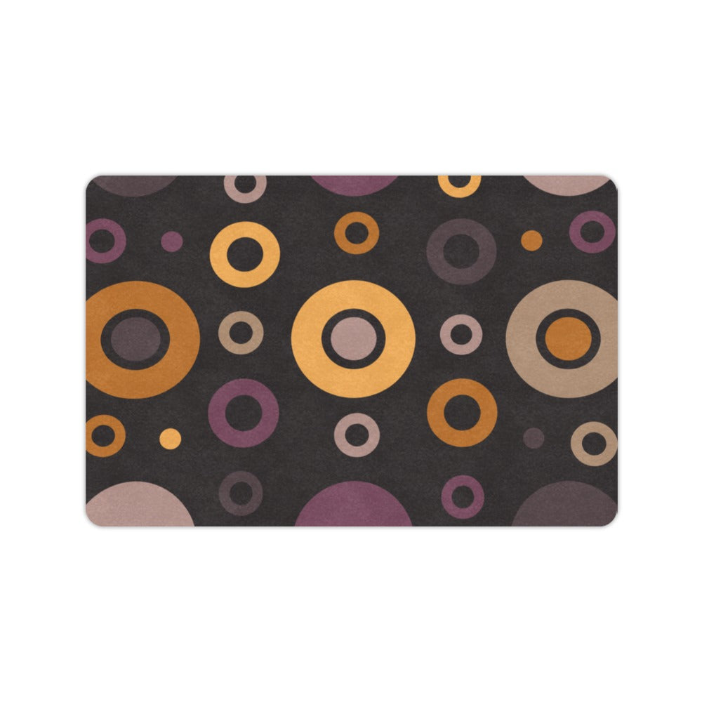 Mid Century Circles Doormat 23.6 x 15.7 in Doormat