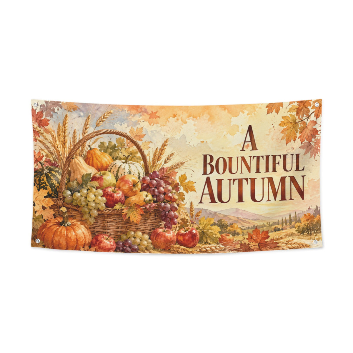 Bountiful Autumn 47 x 24 in Festival Banner