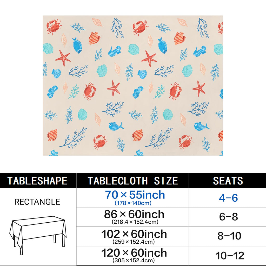 Japanese Cat Owl 178cm x 140cm Rectangular Tablecloth 70x55inch (QUE)