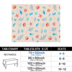 Japanese Cat Owl 178cm x 140cm Rectangular Tablecloth 70x55inch (QUE)