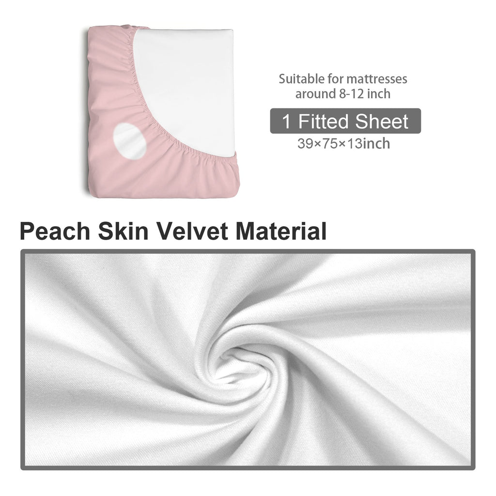 Retro Bedside Pop Fitted Sheet 39x75x13inch (QUE)