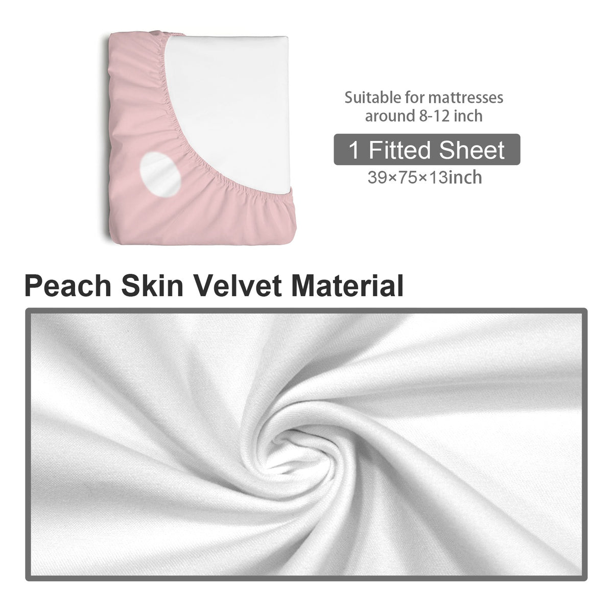 Retro Bedside Pop Fitted Sheet 39x75x13inch (QUE)