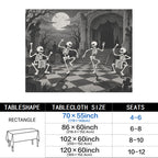 Skeleton Theater 178cm x 140cm Rectangular Tablecloth 70x55inch (QUE)
