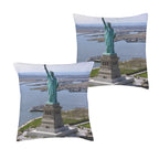 Statue Harbor View 16 x 16 in Envelope Pillow Case