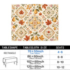 Pear Medallion 178cm x 140cm Rectangular Tablecloth 70x55inch (QUE)