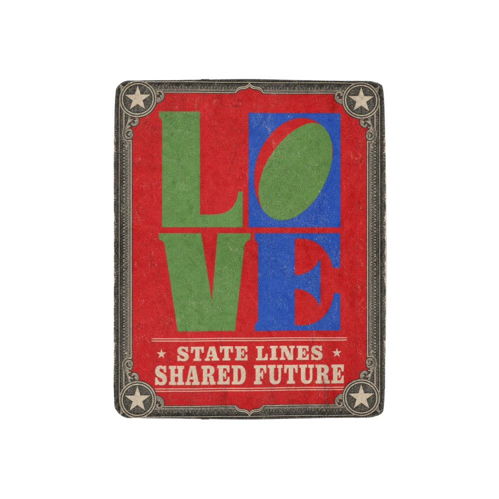 State Lines Shared Future 32 x 48 in Micro Fleece Blanket