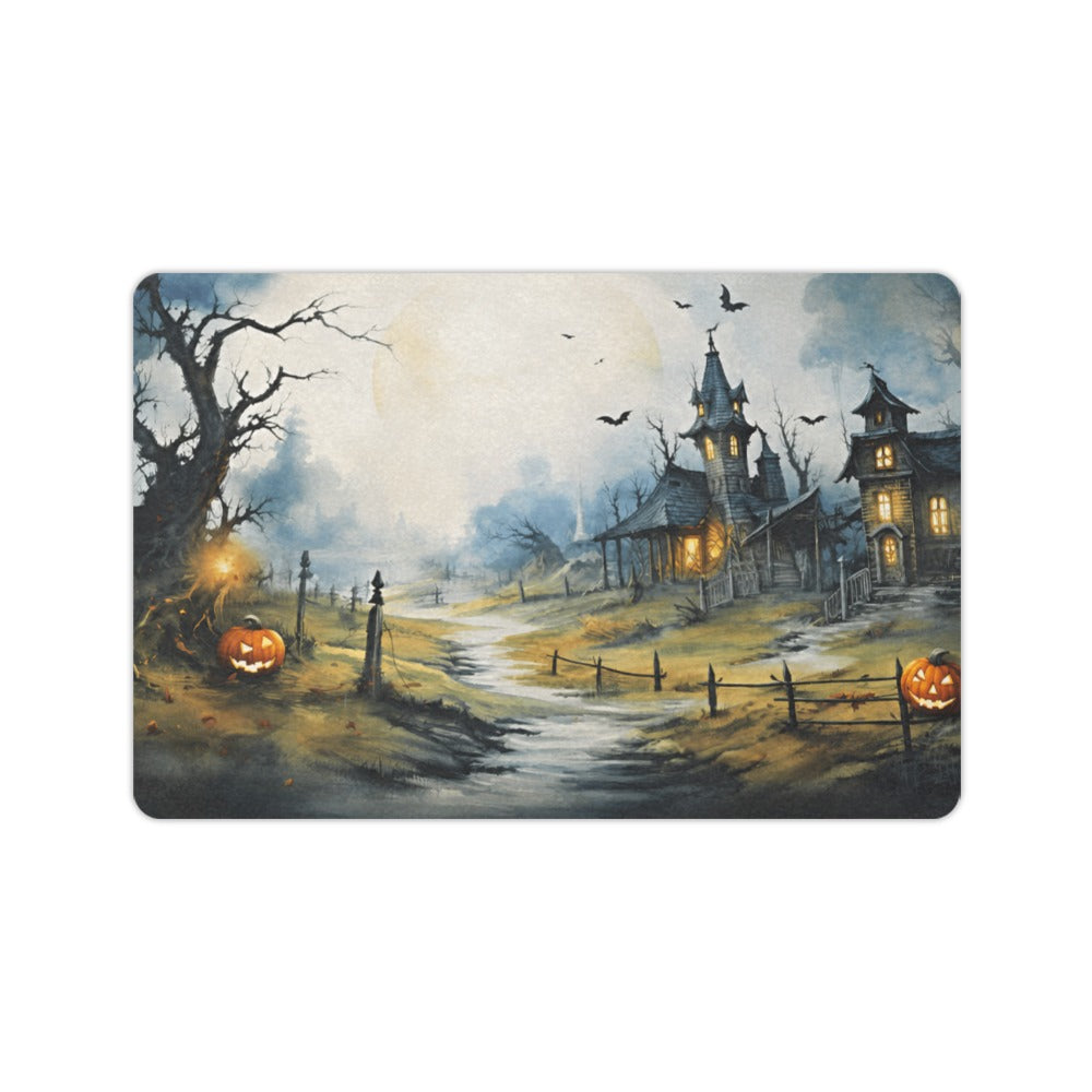 Spooky Ghost Stars and Moon 23.6 x 15.7 in Doormat