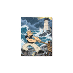 Popeye Lighthouse Squall Frame Canvas Print 8"x10"
