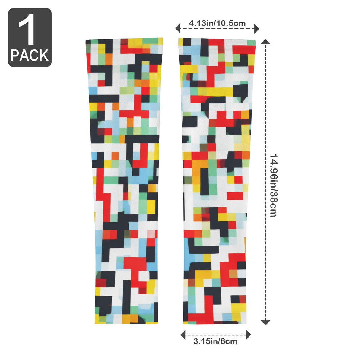 Mosaic Pixel Tide Arm Sleeves 38cm (1-Pack) (QUE)
