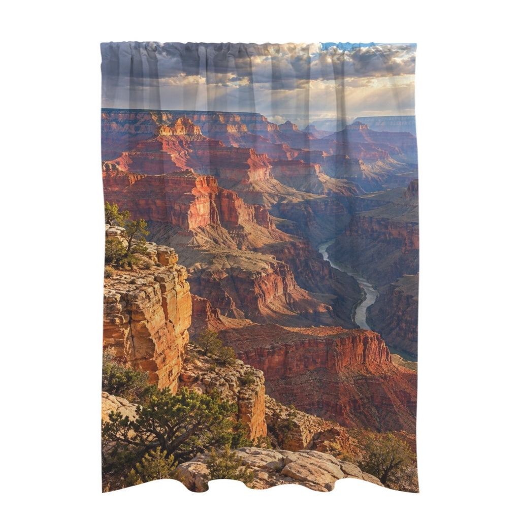 Grand Canyon Red Layers after Rain — 51 x 72 in Door Curtain (QUE)