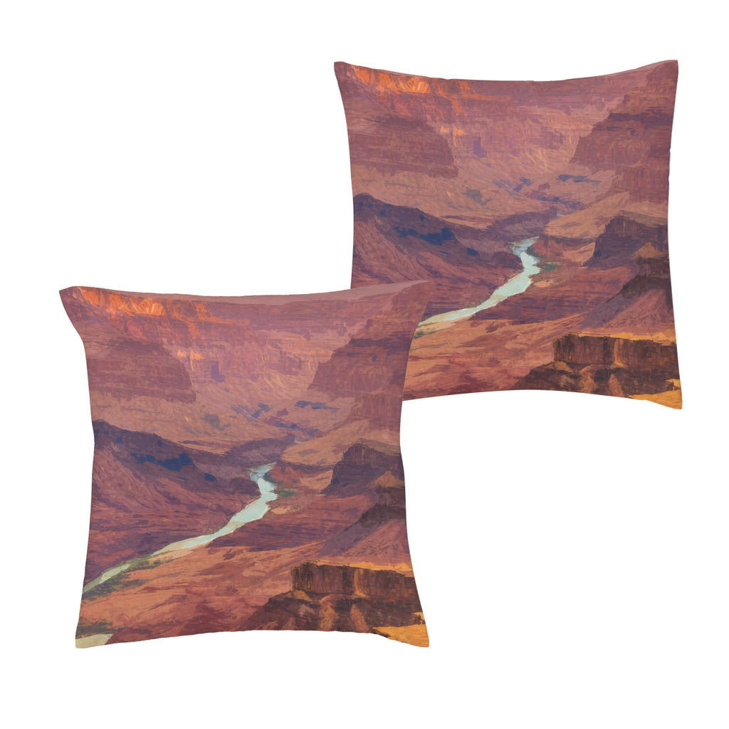 Canyon River Strata 16 x 16 in Envelope Pillow Case