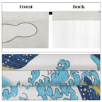 Hokusai Great Wave 52 x 84 in Window Curtain Set