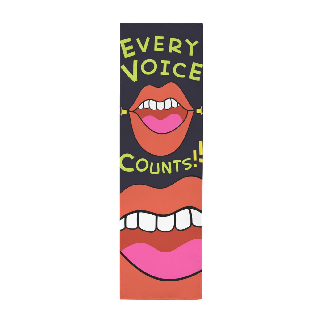 Every Voice Counts 12 x 40 in Polyester Peach Skin Tapestry