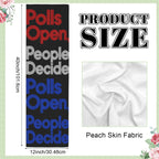 Polls Open, People Decide 12 x 40 in Polyester Peach Skin Tapestry