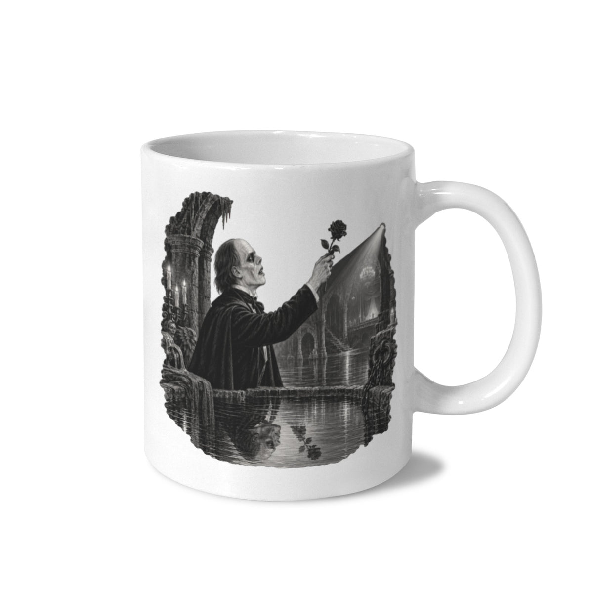 1925 Phantom Underground Mirror Pool 11 oz White Ceramic Mug
