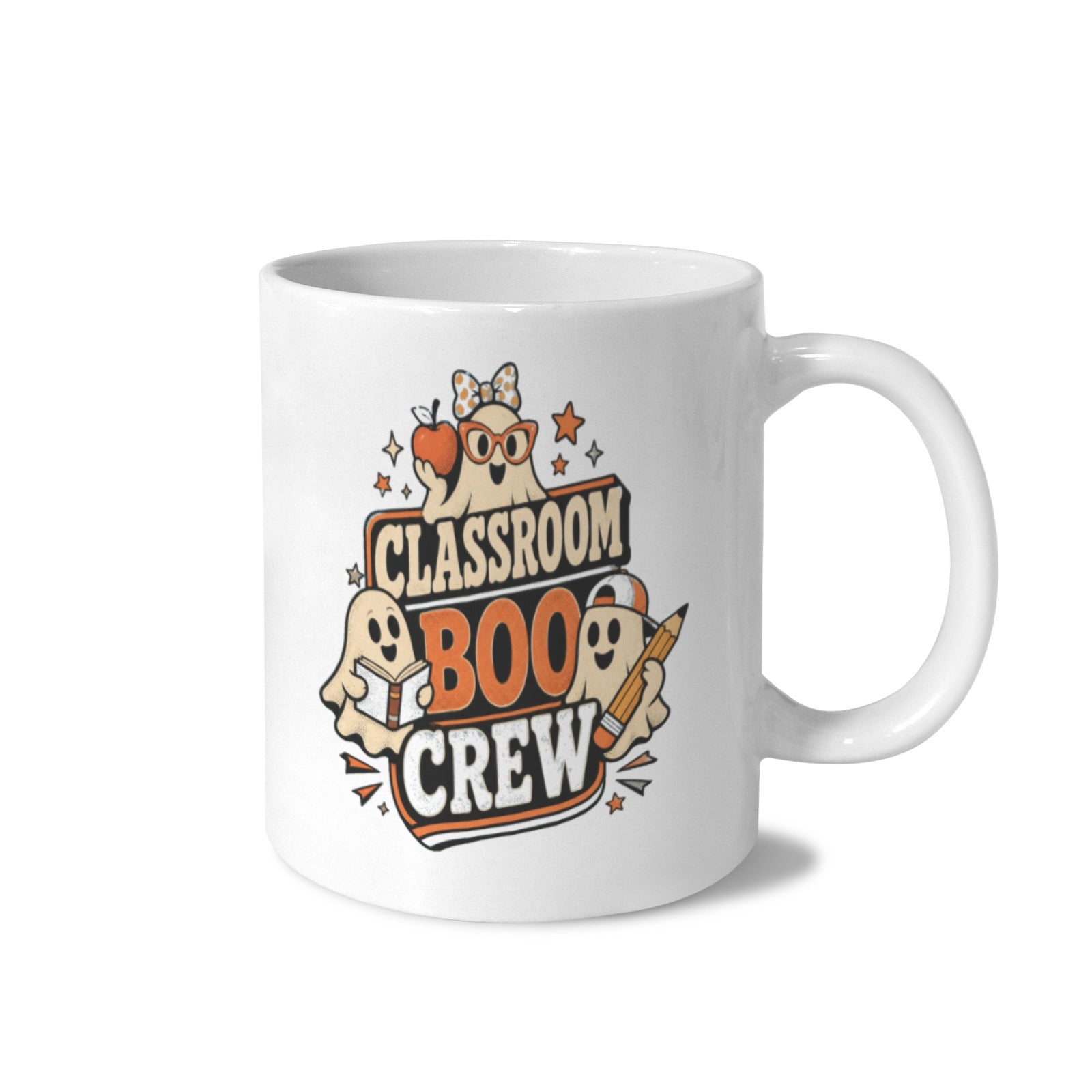 Classroom Boo Crew 11 oz White Ceramic Mug