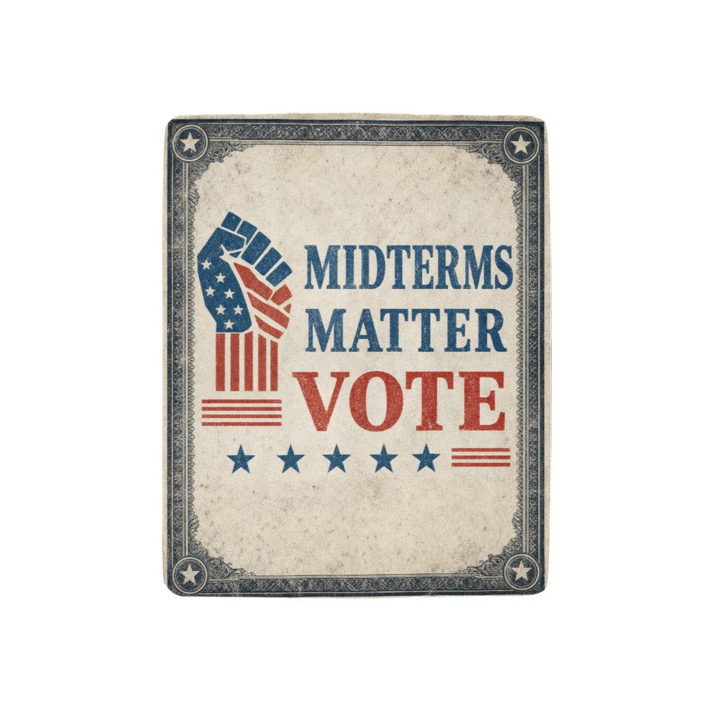 Midterms Matter 32 x 48 in Micro Fleece Blanket