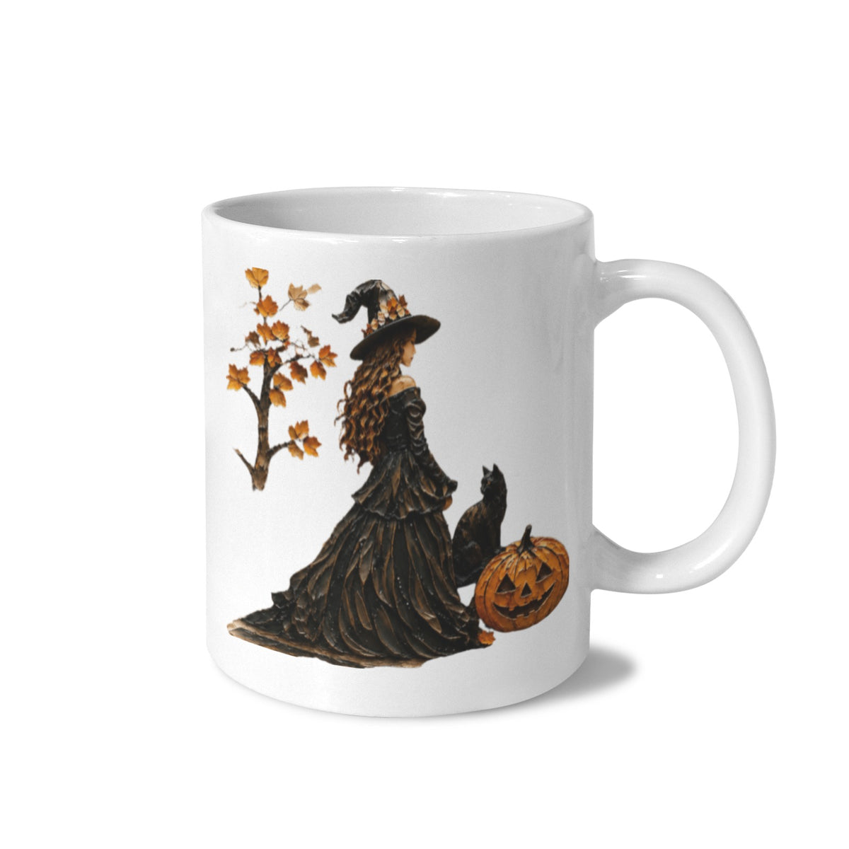 Black Cat Potion Shop 11 oz White Ceramic Mug