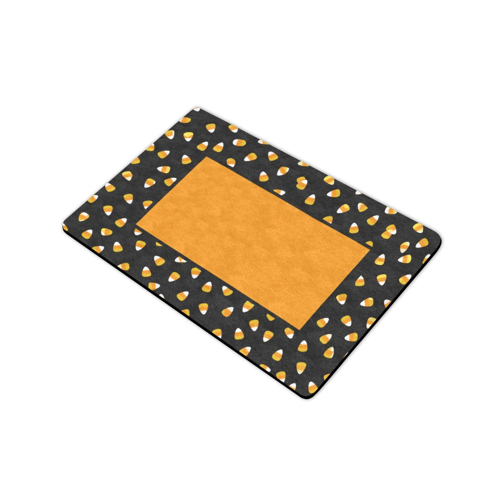 Candy Corn Orange Border 23.6 x 15.7 in Doormat