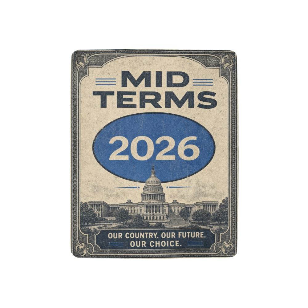 Midcentury Civic Typography 32 x 48 in Micro Fleece Blanket