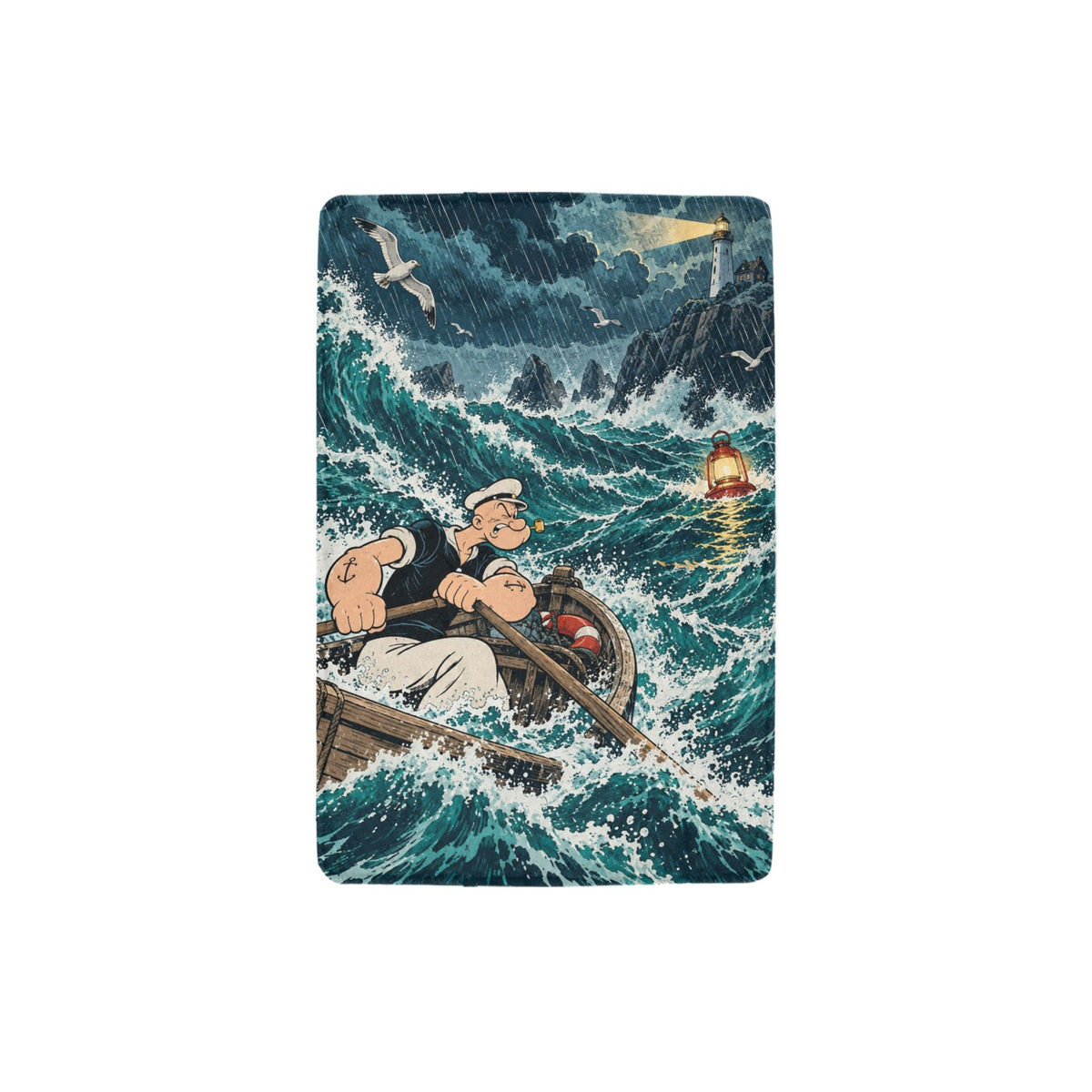 Popeye Storm Rescue 32 x 48 in Micro Fleece Blanket