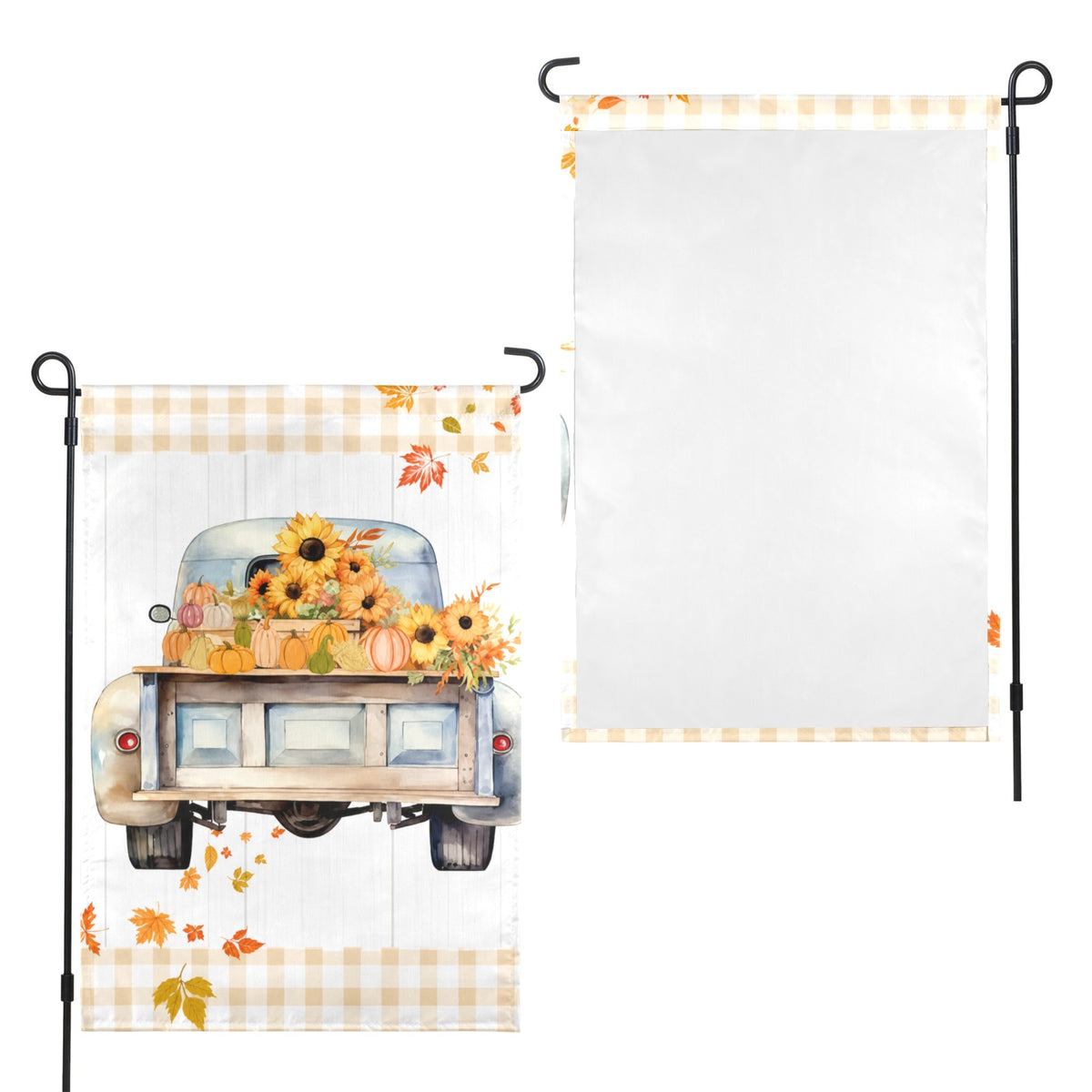 Scarecrow Harvest Garden 12 x 18 in Garden Flag