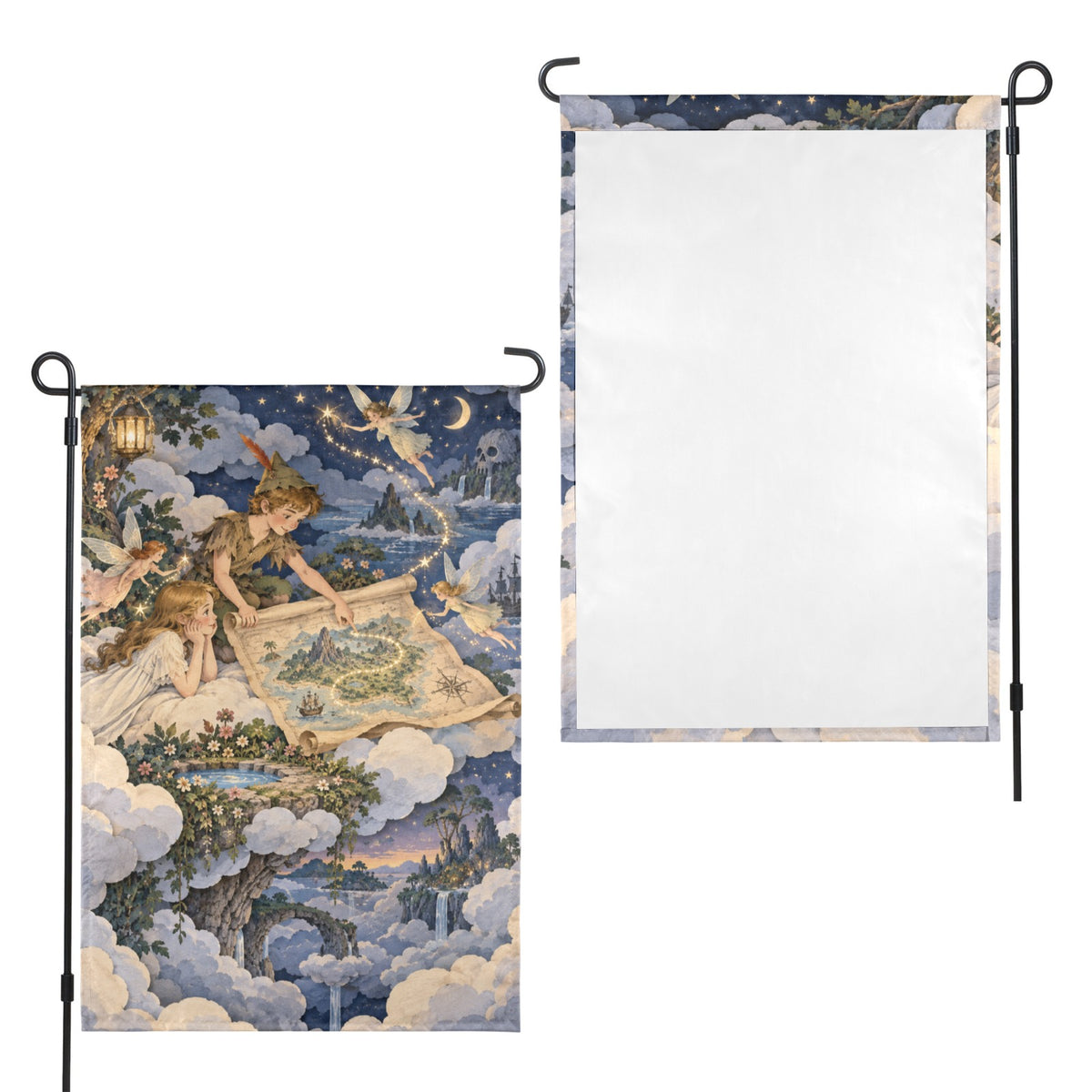Peter Pan Cloud Garden 12 x 18 in Garden Flag