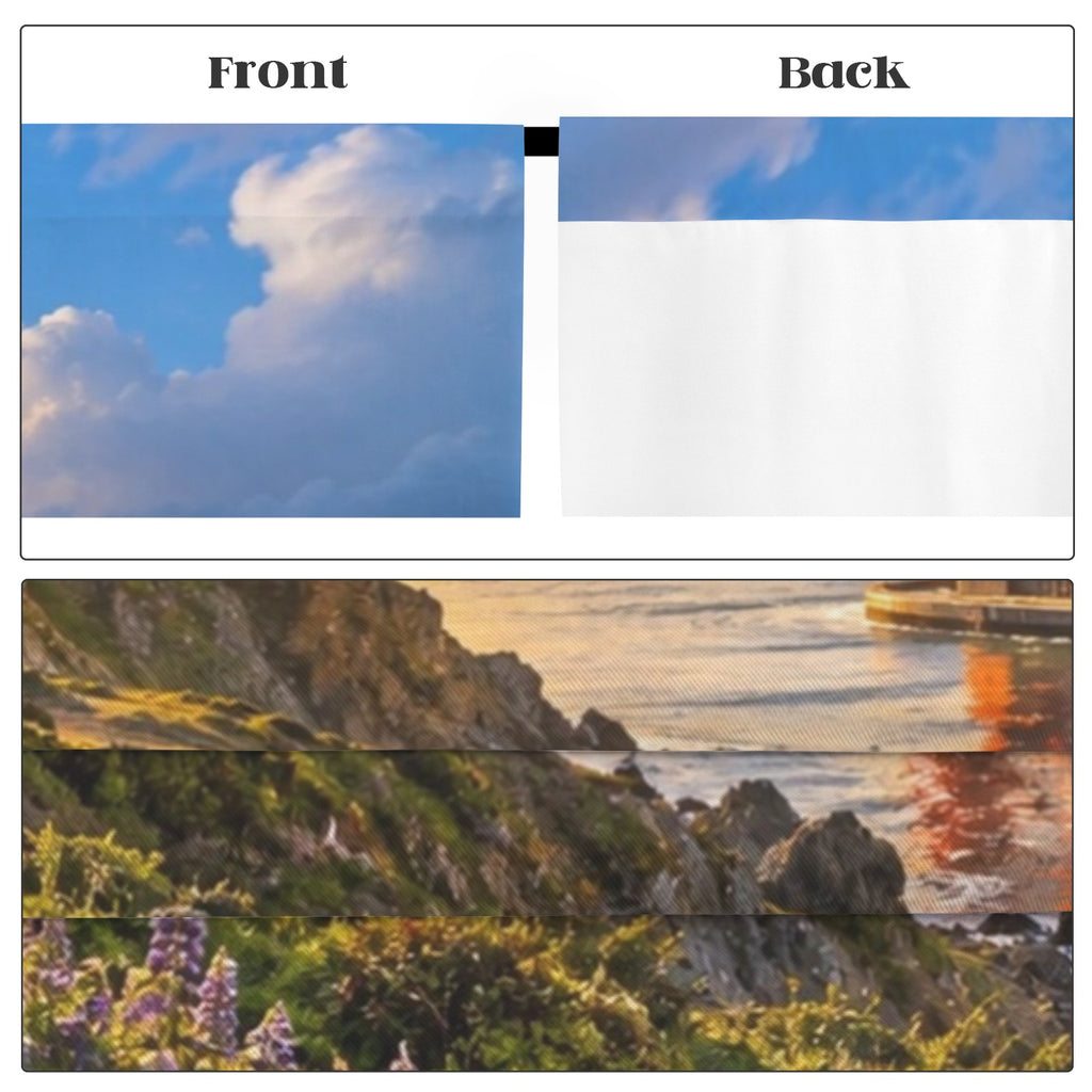 Golden Gate Rain Reflection 52 x 84 in Window Curtain Set