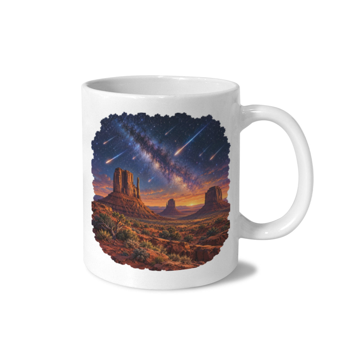Monument Valley Meteors 11 oz White Ceramic Mug