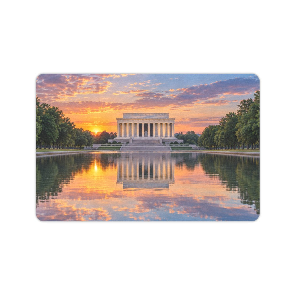 Lincoln Memorial Reflecting View 23.6 x 15.7 in Doormat
