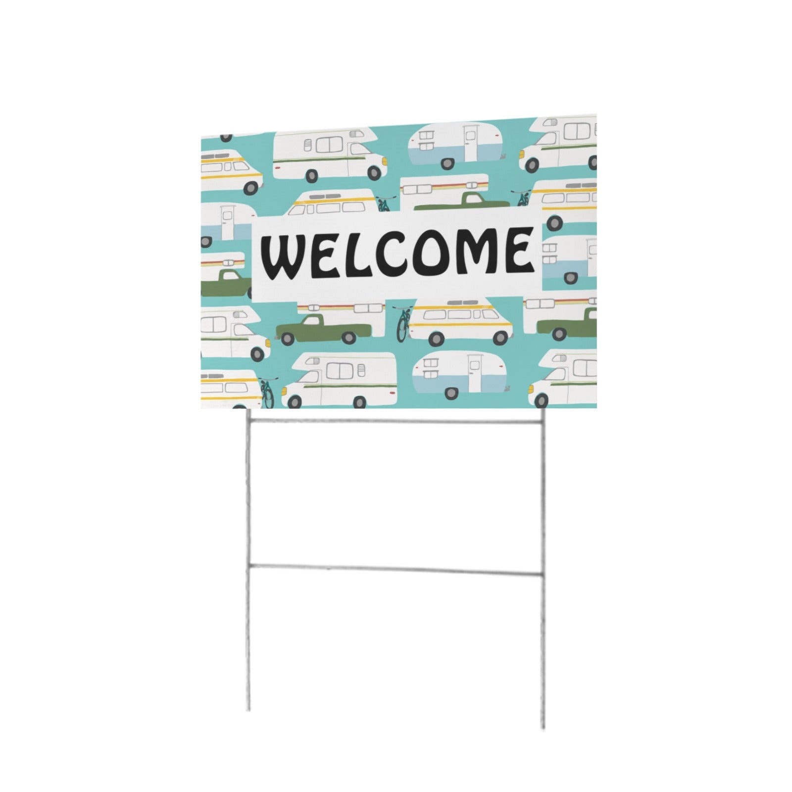 RV Welcome Pattern 12 x 9 in House Sign